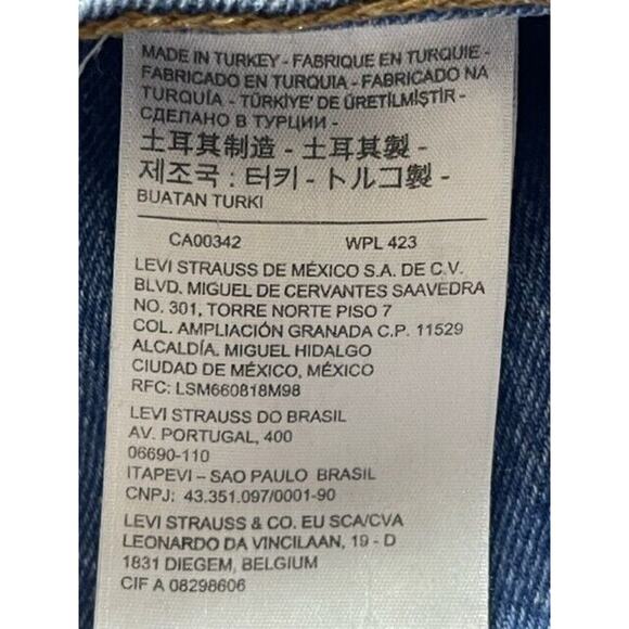 Levi's Ribcage Straight Jeans Womens Plus Size 20W Ankle Length Stretch Denim - Picture 11 of 11